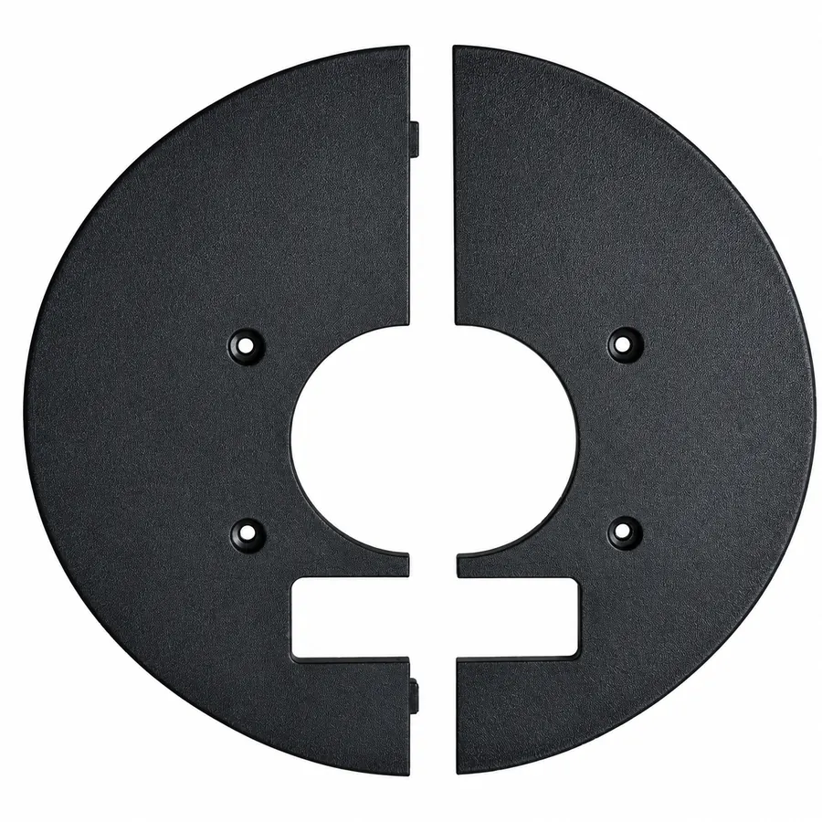 The two 3D-printed halves of the telescope cover